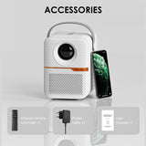 P10 2023 New Super Clear Cross-border Household Mini Portable LCD Projector Android Projector Outdoor