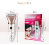 Electric hair removal device for ladies