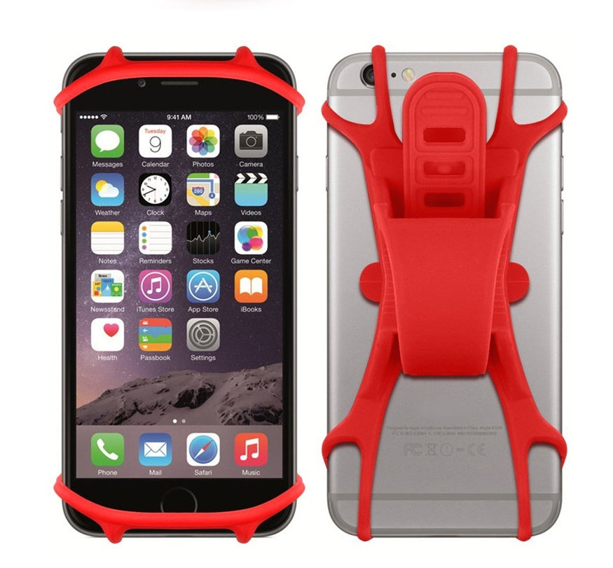 Silicone bicycle mobile phone bracket motorcycle shockproof anti-shake car bracket
