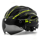 Bicycle Riding Protective Helmet Belt Goggles