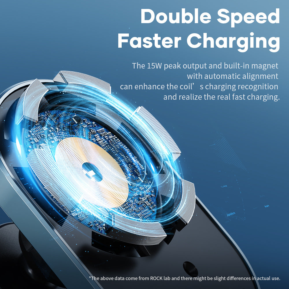 W36 Is Suitable For Mobile Phone Magnetic Suction Wireless Charger Car Bracket Center Console Car Navigation Shelf