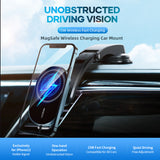 W36 Is Suitable For Mobile Phone Magnetic Suction Wireless Charger Car Bracket Center Console Car Navigation Shelf