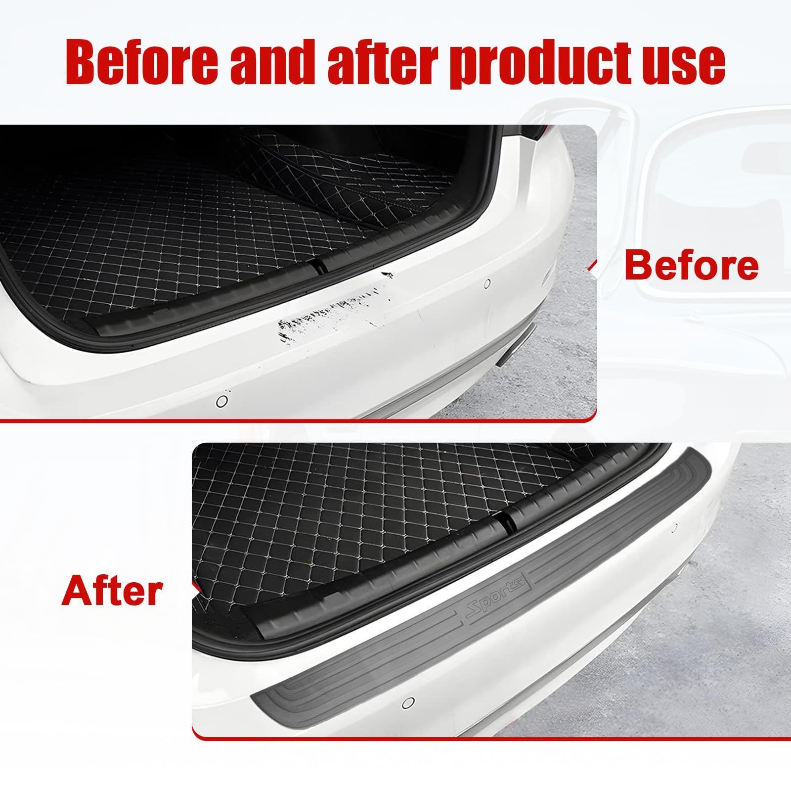 Car Trunk Threshold Bar Bumper Rear Screen Protector