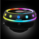 Color changing computer cooling CPU fan