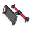 Space aluminum alloy car rear seat headrest mobile phone flat navigation bracket does not block the button
