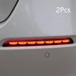 Car Modified Rear Bumper Lights Turn To Streamer Function