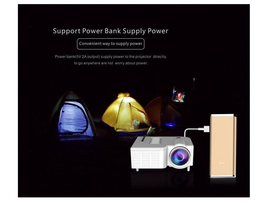 USB TFcard LED Micro Projector