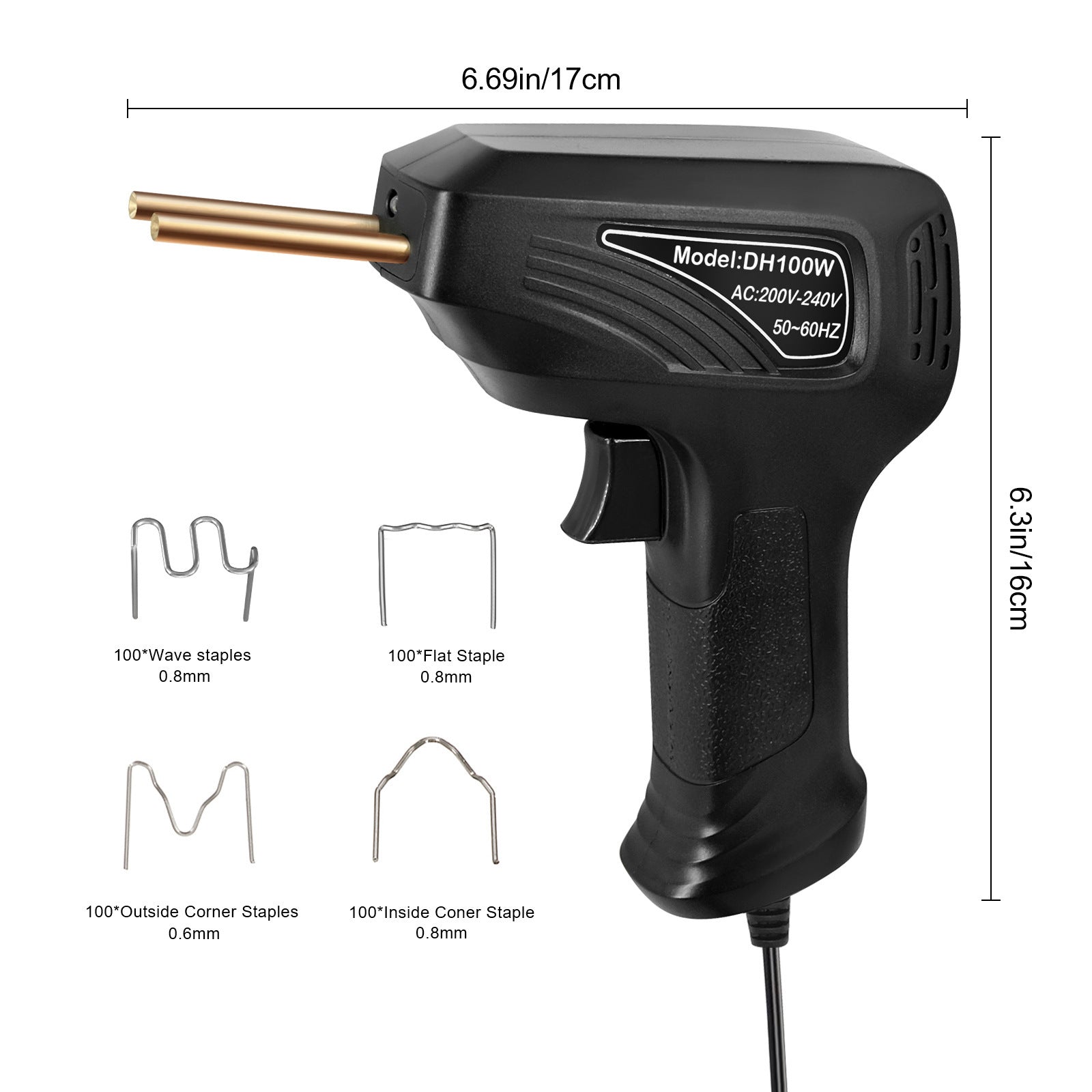 Grid Car Bumper Repairing Machine Plastic Bumper Welding Gun